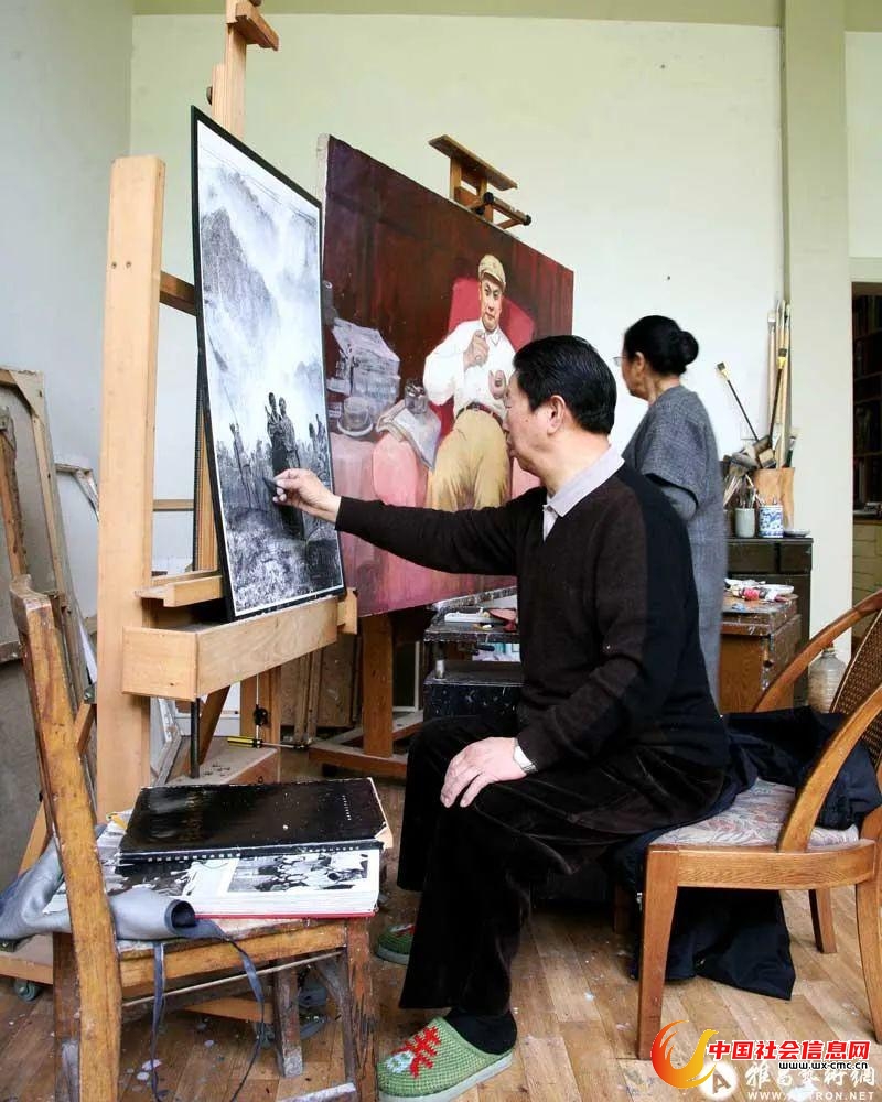 肖峰与妻子宋韧共同创作。